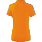 Erima Squad Poloshirt - new orange/slate grey/monument grey - Gr. 34