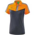 Erima Squad Poloshirt - new orange/slate grey/monument grey - Gr. 38