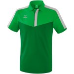 Erima Squad Poloshirt - fern green/smaragd/silver grey - Gr. S