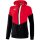 Erima Squad Tracktop Jacke Mit Kapuze - red/black/white - Gr. 34