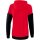 Erima Squad Tracktop Jacke Mit Kapuze - red/black/white - Gr. 34