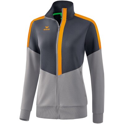 Erima Squad Worker Trainingsjacke - slate grey/monument grey/new orange - Gr. 42