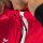 Erima Squad Trainingsjacke Mit Kapuze - red/black/white - Gr. XL