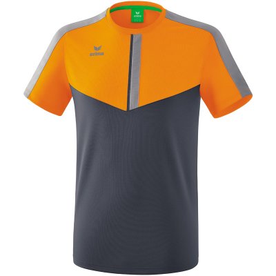 Erima Squad T-Shirt - new orange/slate grey/monument grey - Gr. XXL