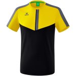 Erima Squad T-Shirt - yellow/black/slate grey - Gr. S