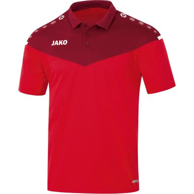 Jako Champ 2.0 Polo - rot/weinrot - Gr.  m