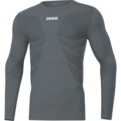 Jako Longsleeve Comfort 2.0 - steingrau - Gr.  3xs