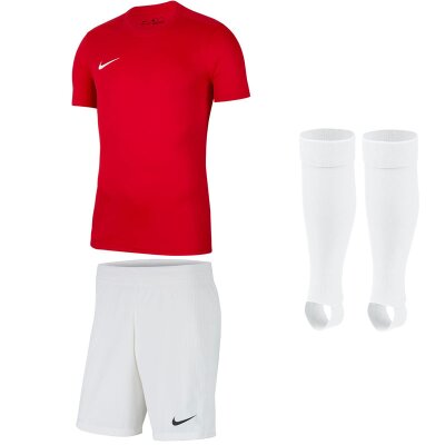 Nike Park VII Kinder Trikotsatz - university red - white - white - Gr. kurzarm | xs - xs - bambini