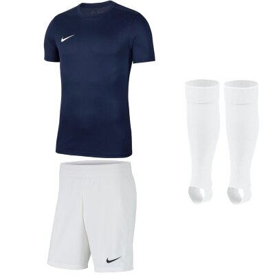 Nike Park VII Trikotsatz - midnight navy/white - white - white - Gr. kurzarm | l - l - l