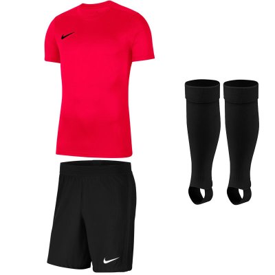 Nike Park VII Trikotsatz - bright crimson - black - black - Gr. kurzarm | m - m - l