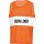 Leibchen mit eigenem Logo Druck schwarzer Druck - neonorange - Gr. Senior