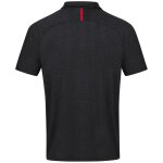 Jako Challenge Polo - schwarz meliert/rot - Gr. l