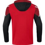 Jako Performance Kapuzensweat - rot/schwarz - Gr. m