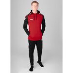 Jako Performance Kapuzensweat - rot/schwarz - Gr. m
