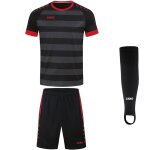 Jako Kinder Trikotsatz Celtic Melange - schwarz/rot - schwarz - schwarz - Gr. kurzarm | 152 - 152 - 1