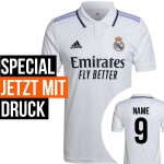 adidas Real Madrid Trikot 2022/2023 Home mit Nummer +...