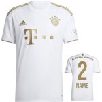adidas FC Bayern Trikot 2022/2023 Away mit Nummer + Name - Erw - Gr.  3XL