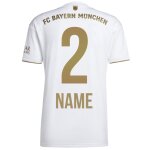 adidas FC Bayern Trikot 2022/2023 Away mit Nummer + Name - Erw - Gr.  3XL