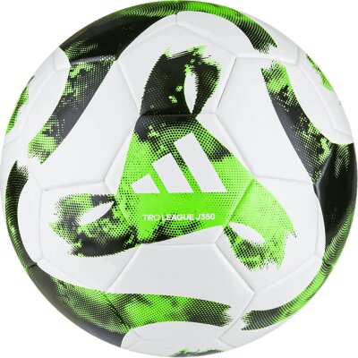 adidas Tiro 23 Junior 350 League Ball - white/black/team solar green - Gr. 5