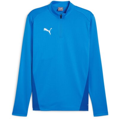 Puma teamGoal 24 Training 1/4 Zip Top - Electric Blue Lemonade-Puma White-Puma Team Royal - Gr. 152