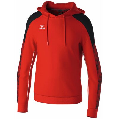 Erima Evo Star Hoodie - red/black - Gr. 128