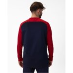 Jako Iconic Sweat - marine/chili rot - Gr. xxl