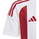 adidas Striped 24 Trikotsatz - white - red - red - Gr. kurzarm | l - l - l