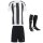 adidas Striped 24 Trikotsatz - white - black - black - Gr. kurzarm | m - m - m