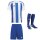 adidas Striped 24 Trikotsatz - white - royal - royal - Gr. kurzarm | l - l - l