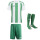 adidas Striped 24 Trikotsatz - white - green - green - Gr. kurzarm | s - s - s