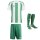 adidas Striped 24 Trikotsatz - white - green - green - Gr. kurzarm | m - m - m