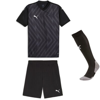 Puma teamGlory 24 Kinder Trikotsatz - black - black - black - Gr. kurzarm | 140 - 140 - 2