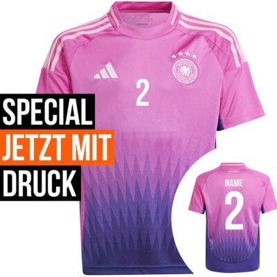 adidas DFB Away Trikot 2024/2025 mit Namen und Nummern von Adidas