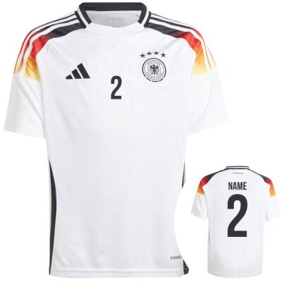 adidas DFB Heim Trikot 2024/2025 mit Namen und Nummern - Gr. Kinder | 128