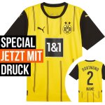 Puma BVB Trikot 2024/2025 Home mit Nummern + Namen - Erw