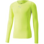 Puma Liga Baselayer Tee LS  -  58 fizzy lime - Gr. XXL