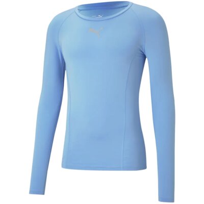 Puma Liga Baselayer Tee LS  -  25 team light blue - Gr. S