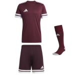 adidas Squadra 25 Kinder Trikotsatz - team maroon - maroon - maroon - Gr. kurzarm | 176 - 176 - xs