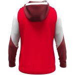 Jako Dynamic Zip Hoodie - rot/weiß/dunkelrot - Gr. XXL