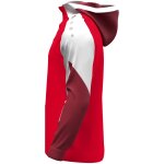 Jako Dynamic Zip Hoodie - rot/weiß/dunkelrot - Gr. XXL