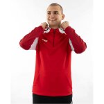 Jako Dynamic Zip Hoodie - rot/weiß/dunkelrot - Gr. XXL