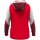 Jako Dynamic Zip Hoodie - rot/weiß/dunkelrot - Gr. XXL