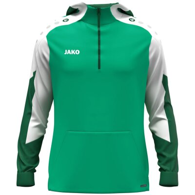 Jako Dynamic Zip Hoodie - grün/weiß/dunkelgrün - Gr. S