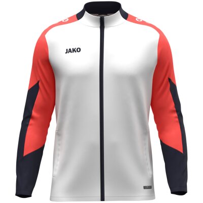 Jako Dynamic Polyesterjacke - weiß/coral/marine - Gr. Herren | S