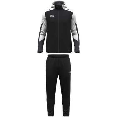 Jako Dynamic Kapuzenanzug - schwarz/weiß/anthrazit - Gr. Kinder | 128