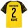 Puma BVB Trikot 2025/2026 Home mit Nummern + Namen - Erw