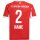 adidas FC Bayern Trikot 2025/2026 Home mit Nummern + Namen - Kinder