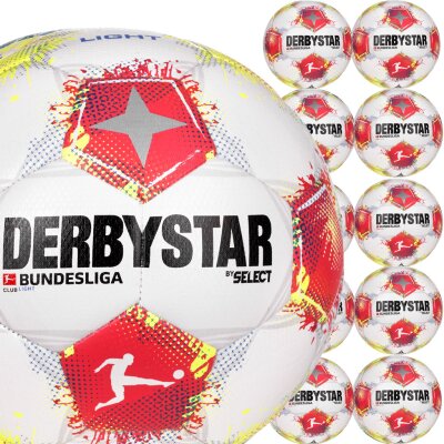 10er Derbystar Bundesliga Club Light 2025/2026 - 350gr Ballpaket - Gr. 5 (D-Jugend 11-12 Jahre)