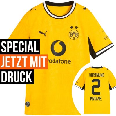 Puma BVB Trikot 2026/2027 Home mit Nummern + Namen - Erw