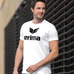 Erima Promo T-Shirt - weiß - Gr. L